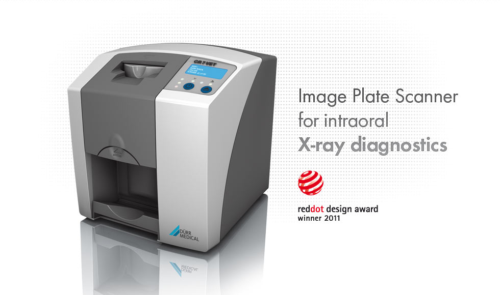 Image plate scanner for intraoral X-ray diagnostics